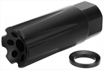 Tacfire 108756 TacFire MZ1020 Linear Compensator Black Nitride Steel with 1/2"-28 tpi Threads,