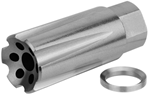 Tacfire 108759 TacFire MZ10209MMSS Linear Compensator Stainless Steel with 1/2"-36 tpi Threads,
