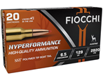 Fiocchi Ammunit 109296 Fiocchi 65CMHSA Hyperformance  6.5 Creedmoor 129 gr SST 20 Bx/ 10 Cs