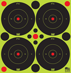 Pro-shot Produc 109329 Pro-Shot 3BGREEN48 SplatterShot  Self-Adhesive Paper Black/Green 3" Bullseye Inc