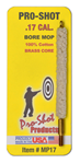 Pro-shot Produc 109360 Pro-Shot MP17 Bore Mop  17 Cal Rifle Firearm 5-40" Thread Brass Cotton Bristles