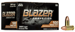 Cci/speer CCI109599 CCI 51991BB Blazer Brass 9mm Luger 115 gr Full Metal Jacket (FMJ) 100 Bx/ 5 Cs
