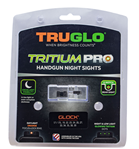 Truglo 109922 TruGlo TG-231G1C Tritium Pro Night Sights Square Low Set Green with Orange Outli