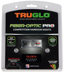 Truglo 109931 TruGlo TG-132G2 Fiber-Optic Pro High Set Red Front, Black Rear with Black Finish