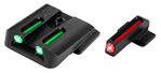 Truglo 109934 TruGlo TG-131MP1 Fiber-Optic  Square Red Front, Green Rear with Black Finished F