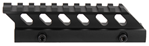 Aim Sports Inc 109968 Aim Sports MT012H Riser Mount  Black Anodized AR-15 High Profile Picatinny/Weave