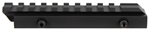 Aim Sports Inc 109969 Aim Sports MT012L Riser Mount  Black Anodized High Profile Picatinny/Weaver Moun