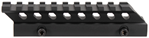 Aim Sports Inc 109970 Aim Sports MT012M Riser Mount  Black Anodized Medium Profile Picatinny/Weaver Mo