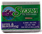 Sierra Bullets 110783 Sierra 7430C Tipped MatchKing  264 Cal .264 130 gr Tipped MatchKing 500 Per Box