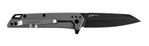 111164 Kershaw 1365 Misdirect  2.90" Reverse Tanto Plain Black Oxide BlackWash 4Cr13 Gr