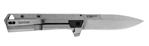 111172 Kershaw 3860 Oblivion  3.50" Folding Spear Point Plain Stonewashed 8Cr13MoV SS B