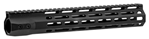 111876 Wilson Combat TRMLOK12 M-LOK Rail  AR-15 Black Hardcoat Anodized 6005A-T5 Alumin