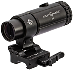 112010 Sightmark SM19064 T-5 Magnifier  Matte Black 5x23mm 30mm Tube Features LQD Flip