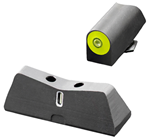 Xs Sight System 112244 XS Sights GL0011S5Y DXT II Big Dot fits Glock 42/43/43X/48 Gen1-5 Dot Green Trit