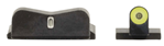 Xs Sight System 112250 XS SIGHTS SW0030S5Y DXT II Big Dot S&W M&P M2.0/Shield 9/40/45 Green Tritium w/Y