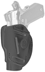 1791 Gun Leathr 112326 1791 Gunleather 3WH1SBLA 3-Way  Size 01 OWB Style made of Leather with Stealth B