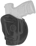 1791 Gun Leathr 112330 1791 Gunleather 3WH3SBLA 3-Way  Size 03 OWB Style made of Leather with Stealth B