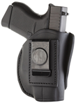 1791 Gun Leathr 112339 1791 Gunleather 4WH2SBLR 4 Way  Stealth Black Leather IWB/OWB fits Glock 42, 43/