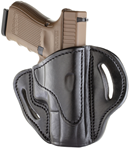 1791 Gun Leathr 112376 1791 Gunleather BH21SBLR BH2.1 Glock 17/S&W Shield/Springfield XD9 Black Leather