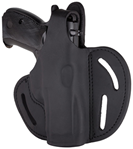 1791 Gun Leathr 112390 1791 Gunleather BHX3SBLR BHX Belt Holster Size 03 OWB Style made of Leather with