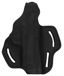 1791 Gun Leathr 112391 1791 Gunleather BHX4SBLR BHX Belt Holster Size 04 OWB Style made of Leather with