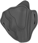 1791 Gun Leathr 112405 1791 Gunleather RVH3SBLR RVH3 Holster Size 03 OWB Style made of Leather with Ste