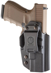 1791 Gun Leathr 112411 1791 Gunleather TACIWBGLOCKBLKR Tactical Kydex Holster IWB Style with Black Fini