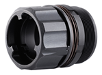 Dead Air Armame 112438 Dead Air DA428 Key-Mo Flash Hider for Omega Black Cerakote Nitride Steel