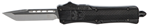 Cobra Enterpris 112474 CobraTec Knives SBCTK1STNS CTK-1  Small 2.75" OTF Tanto Plain Black D2 Steel Bla
