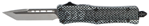 Cobra Enterpris 112478 CobraTec Knives SCFCTK1STNS CTK-1  Small 2.75" OTF Tanto Plain D2 Steel Blade/Ca