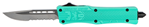 Cobra Enterpris 112483 CobraTec Knives STFCTK1SDS CTK-1  Small 2.75" OTF Drop Point Part Serrated D2 St