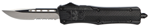 Cobra Enterpris 112489 CobraTec Knives MBCTK1MDS CTK-1  Medium 3" OTF Drop Point Part Serrated D2 Steel