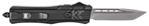 Cobra Enterpris 112490 CobraTec Knives MBSTK1MTNS CTK-1  Medium 3" OTF Tanto Plain D2 Steel Blade/Black