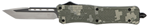 Cobra Enterpris 112502 CobraTec Knives MADCCTK1MTNS CTK-1  Medium 3" OTF Tanto Plain D2 Steel Blade/Arm