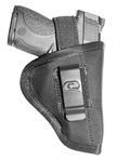 Gsm Outdoors 112645 Crossfire Shooting Gear CRFTUSA1C3 Undercover  Black 1680D Ballistic Nylon IWB/O
