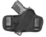 Gsm Outdoors 112648 Crossfire Shooting Gear CRFCLPONSA1S2 Clip-On  Black 1680D Ballistic Nylon OWB 2