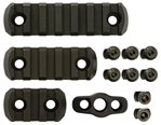 Cmc Triggers Co 112856 CMC Triggers 81724 M-LOK 4-Piece Rail Kit Black Anodized Aluminum