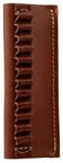 112976 Hunter Company 0538 Cartridge Belt Slide  Pistol 38 Cal 12 Rounds Chestnut Tan L