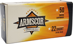 113191 Armscor 50415 Rimfire  22 Short 29 gr Solid Point 50 Bx/ 100 Cs