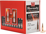 Hornady Mfg Co 113367 Hornady 3092 A-Tip Match 30 Cal .308 250 gr Ballistic Tip 100 Per Box