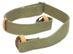 Crickett/keysto 113544 Crickett KSA803 Dog Collar Sling  made of Green Cotton Canvas with Leather Trim