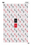 113785 Birchwood Casey 37028 EZE-Scorer 52-Card Shoot-Up Playing Cards Paper Hanging 23