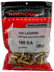 Winchester Ammu 114423 Winchester Ammo WSC350LU Unprimed Cases  350 Legend Rifle Brass 100 Per Bag