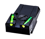 Hiviz Llc 114539 Hiviz MKAD211 Adjustable Rear Sight Ruger Mark I, II, III, IV Interchangeable Gr