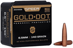 Cci/speer 114695 Speer Bullets 264140 Gold Dot 6.5mm .264 140 GR Soft Point (SP) 50 Box