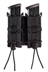 115522 High Speed Gear 11PT02BK TACO Mag Pouch Double Style made of Nylon with Black Fi