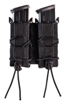 115538 High Speed Gear 13PT12BK TACO Mag Pouch Double Style made of Nylon with Black Fi