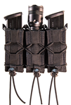 115541 High Speed Gear 13PT13BK TACO Mag Pouch Triple Style made of Nylon with Black Fi