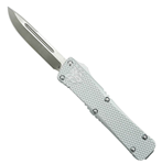 Cobra Enterpris 115599 CobraTec Knives MKSILMDNS Mini Mamba  2.25" OTF Drop Point Plain D2 Steel Blade/