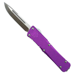Cobra Enterpris 115602 CobraTec Knives MKPURMDNS Mini Mamba  2.25" OTF Drop Point Plain D2 Steel Blade/